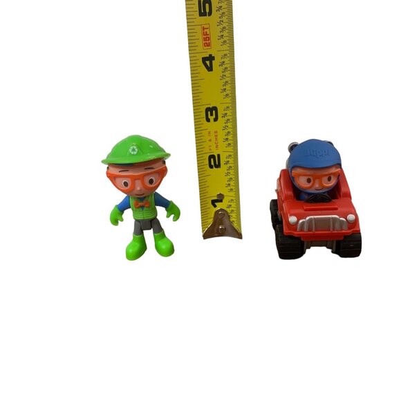 (2) Blippi Action Figure Cake Topper Lot Mini Mobile Recycle Truck Replacement - Picture 6 of 6